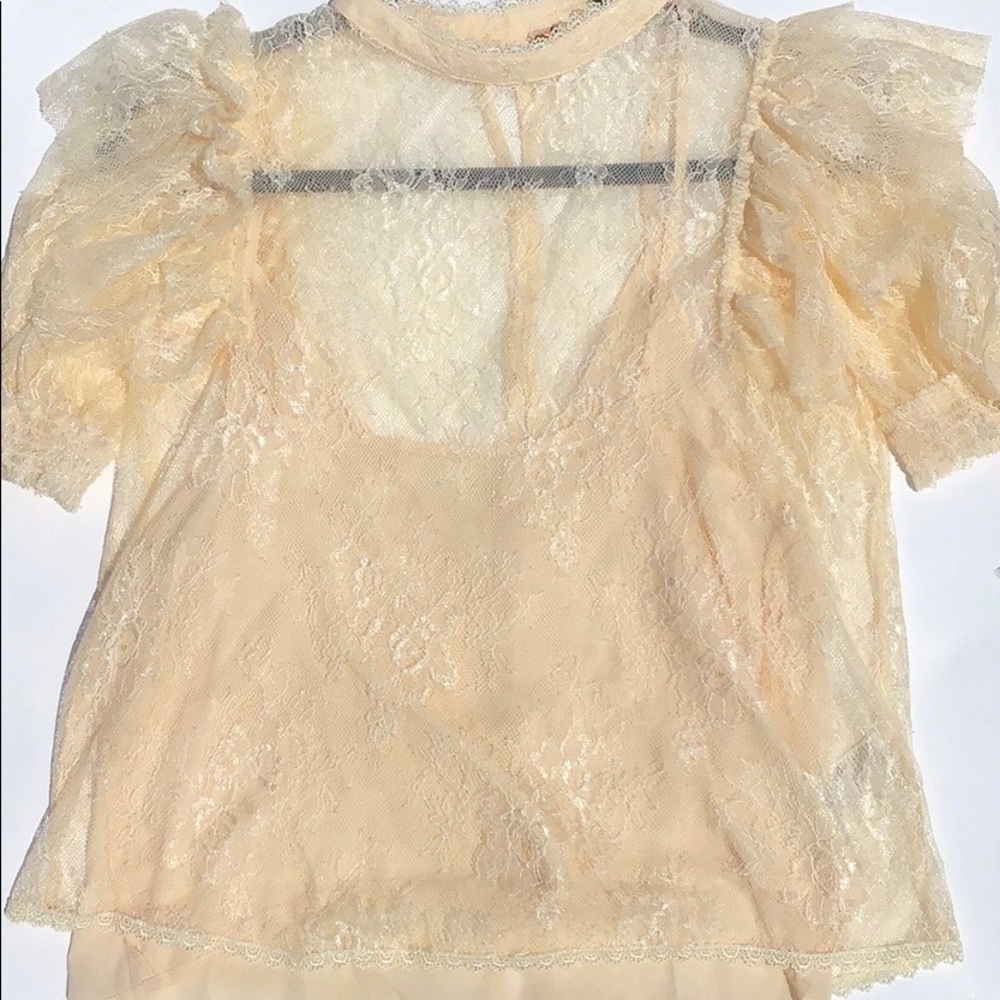 Free People Lace Top